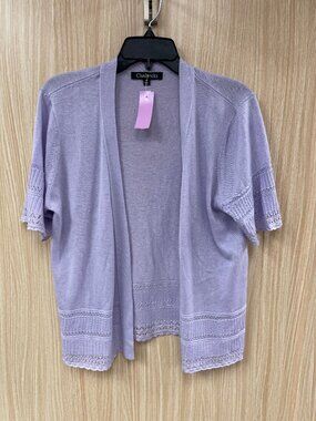 Chadwicks Purple Open Cardigan Size XL